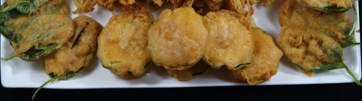 Spinach and Marrow Pakoda