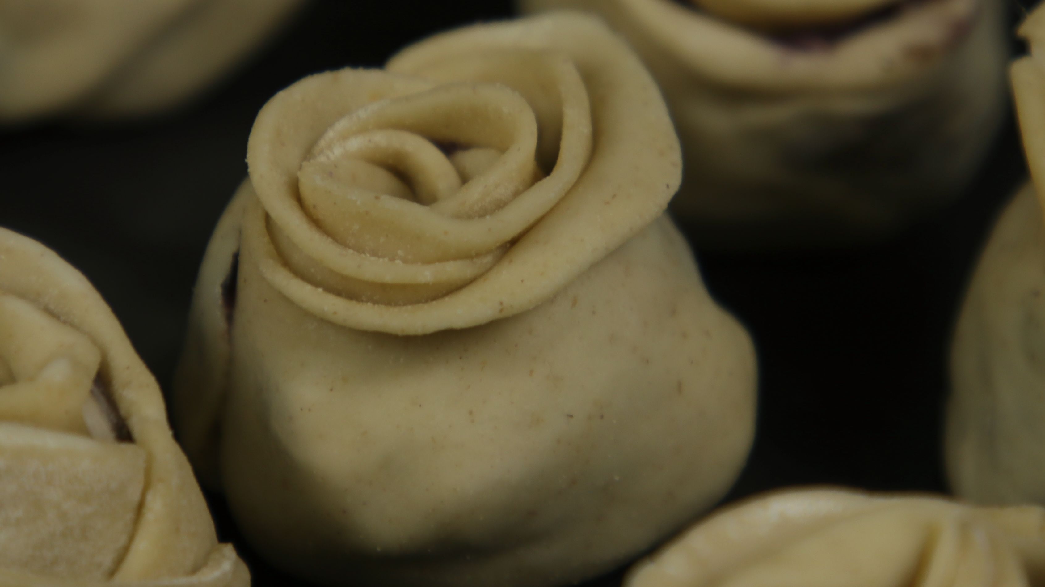 Christmas Dumplings with Red Mojo Sauce