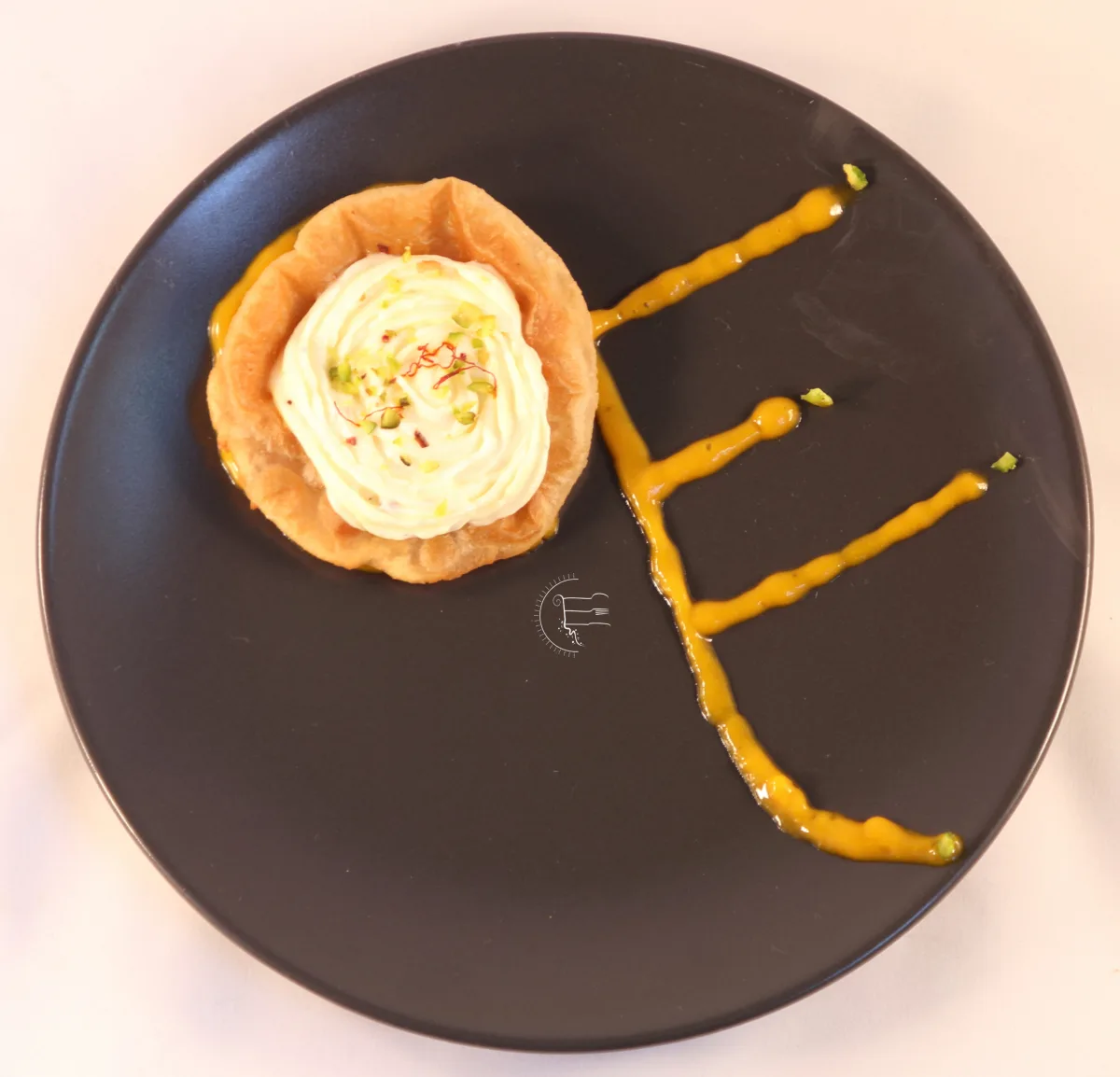 Shrikhand Puri with Mango Coulis