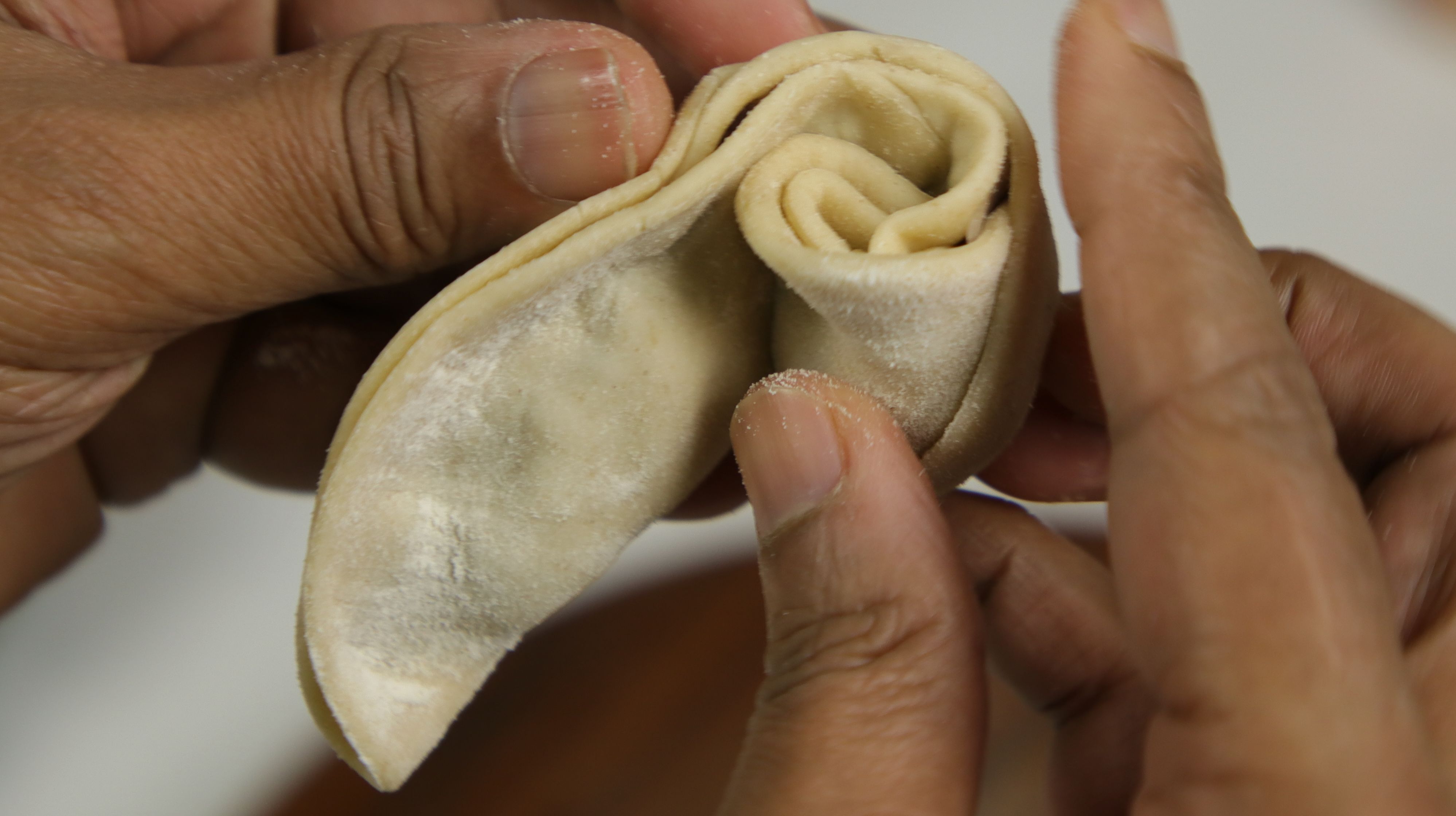 Christmas Dumplings with Red Mojo Sauce